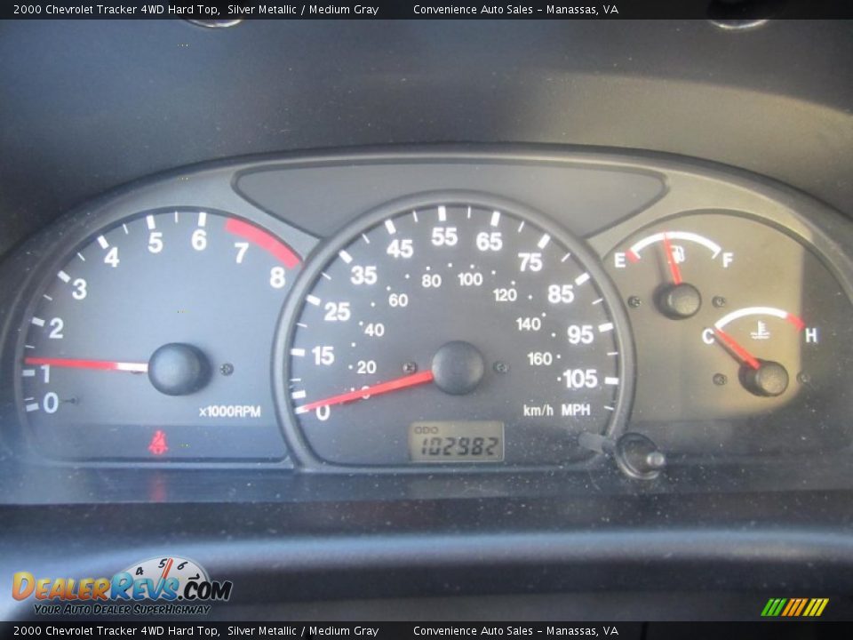 2000 Chevrolet Tracker 4WD Hard Top Silver Metallic / Medium Gray Photo #4