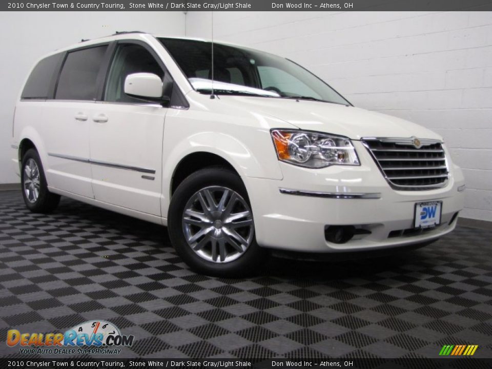 2010 Chrysler Town & Country Touring Stone White / Dark Slate Gray/Light Shale Photo #1