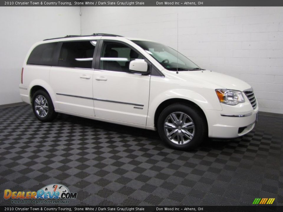 2010 Chrysler Town & Country Touring Stone White / Dark Slate Gray/Light Shale Photo #3