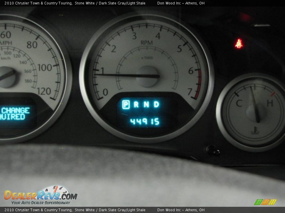 2010 Chrysler Town & Country Touring Stone White / Dark Slate Gray/Light Shale Photo #23