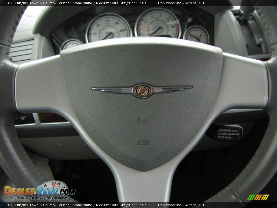 2010 Chrysler Town & Country Touring Stone White / Medium Slate Gray/Light Shale Photo #18