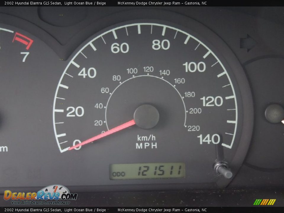 2002 Hyundai Elantra GLS Sedan Light Ocean Blue / Beige Photo #16