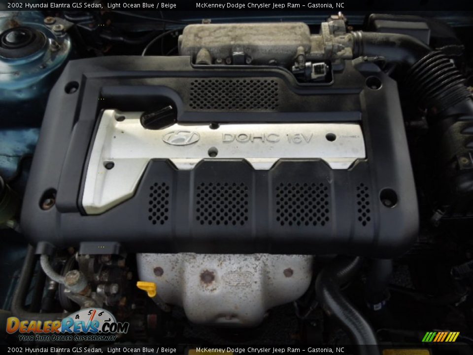 2002 Hyundai Elantra GLS Sedan 2.0 Liter DOHC 16 Valve 4 Cylinder Engine Photo #21