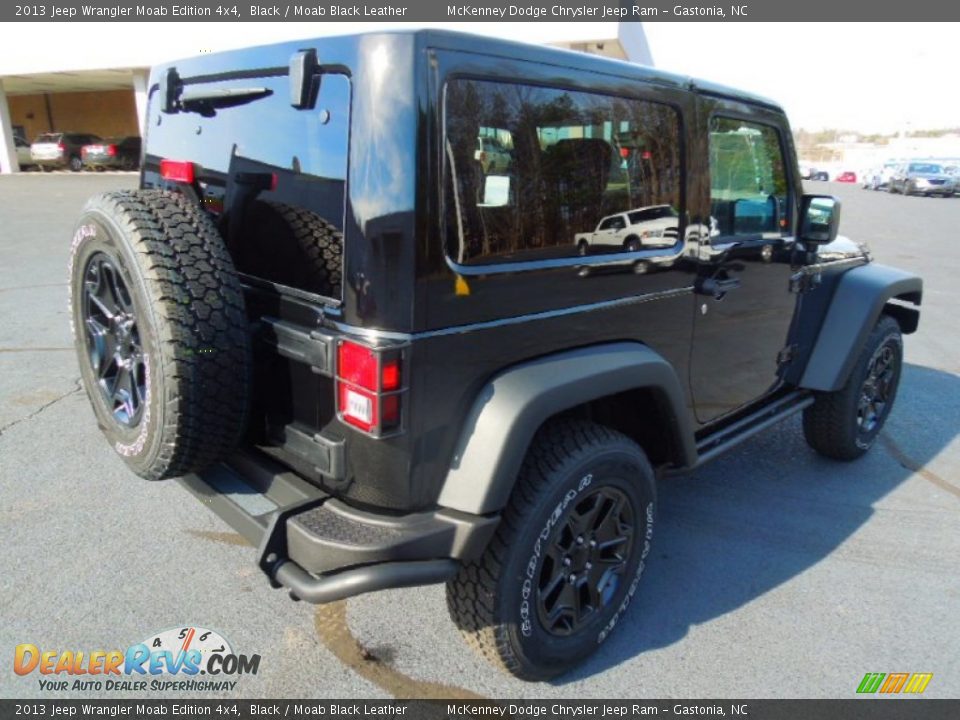 2013 Jeep Wrangler Moab Edition 4x4 Black / Moab Black Leather Photo #5