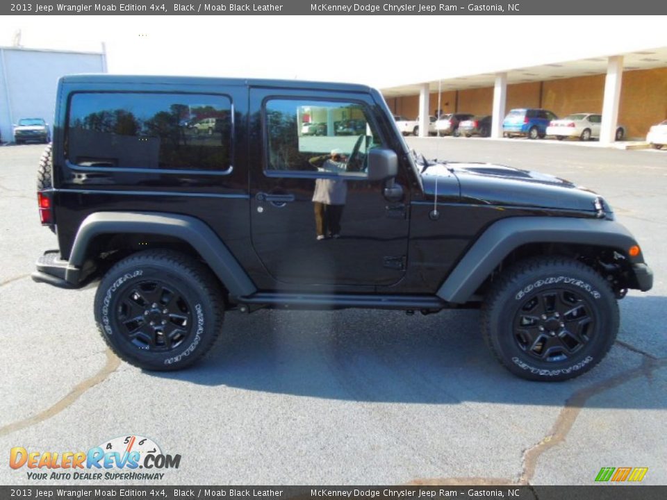 2013 Jeep Wrangler Moab Edition 4x4 Black / Moab Black Leather Photo #6