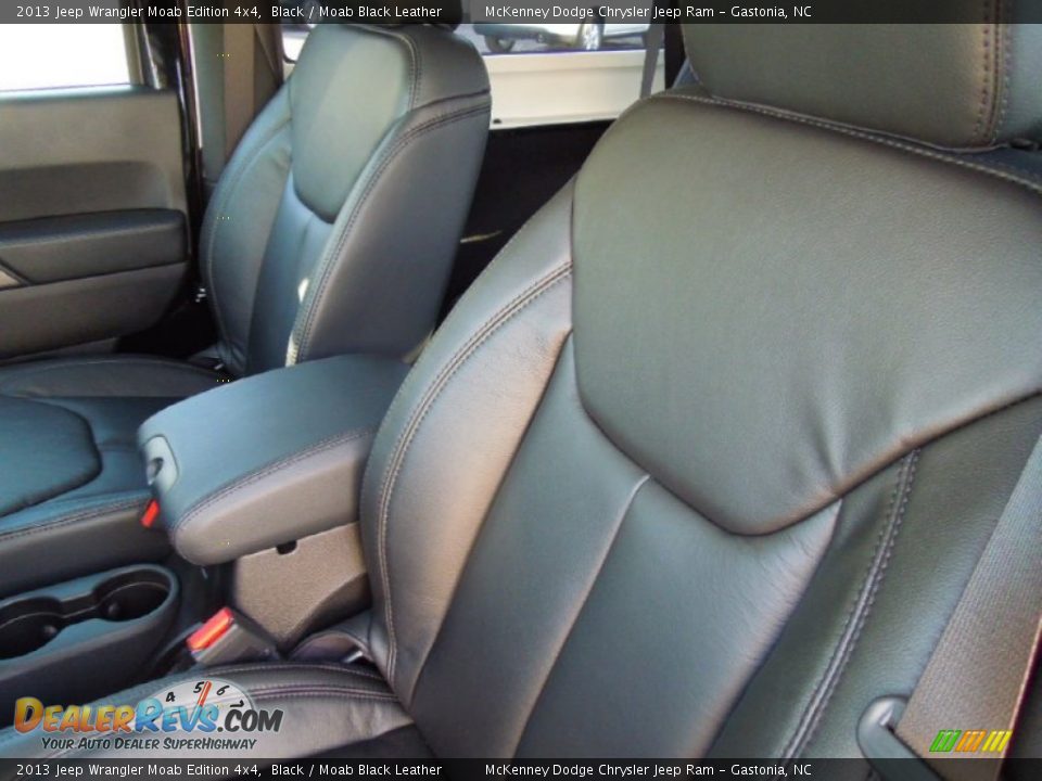 2013 Jeep Wrangler Moab Edition 4x4 Black / Moab Black Leather Photo #8