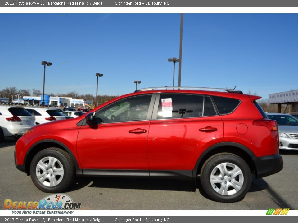 Barcelona Red Metallic 2013 Toyota RAV4 LE Photo #2