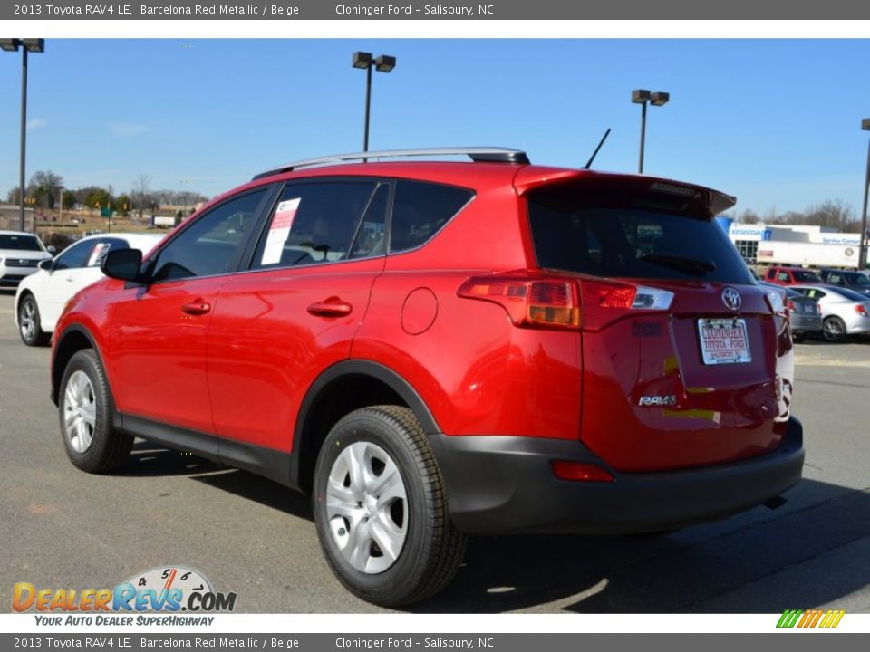 2013 Toyota RAV4 LE Barcelona Red Metallic / Beige Photo #3