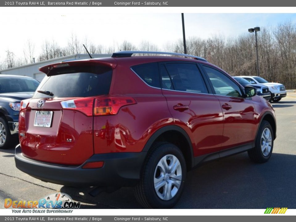 2013 Toyota RAV4 LE Barcelona Red Metallic / Beige Photo #5