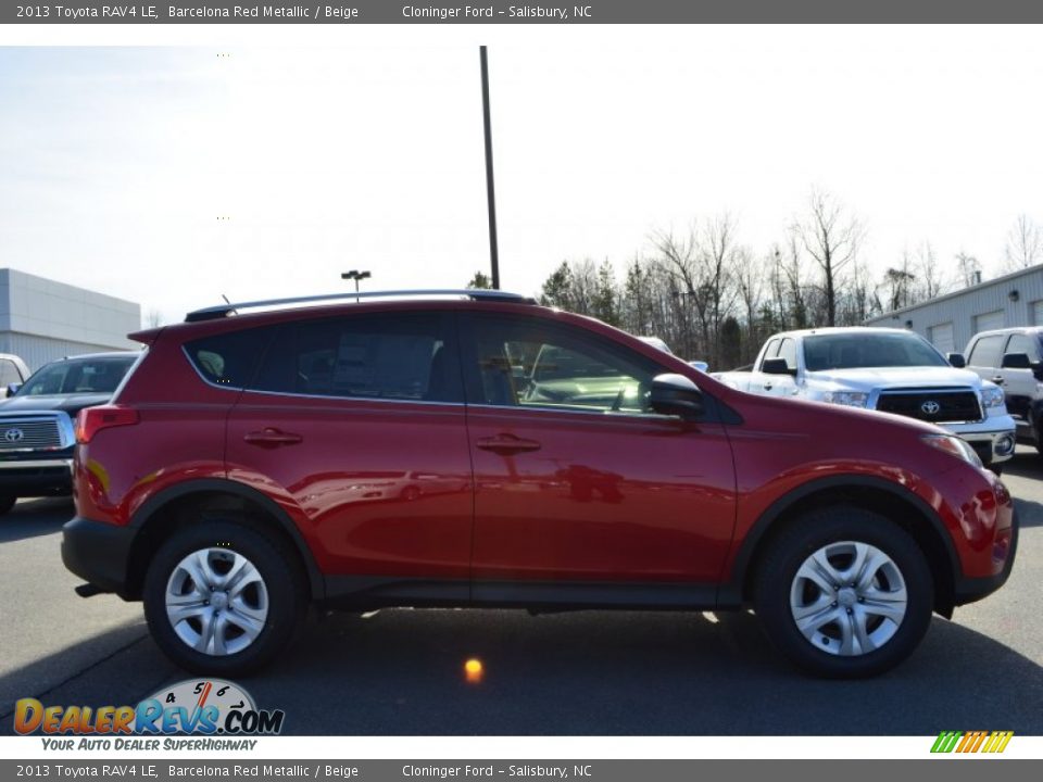 2013 Toyota RAV4 LE Barcelona Red Metallic / Beige Photo #6