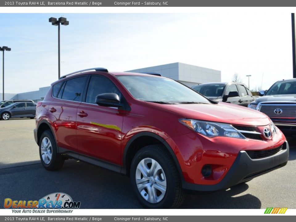 2013 Toyota RAV4 LE Barcelona Red Metallic / Beige Photo #7