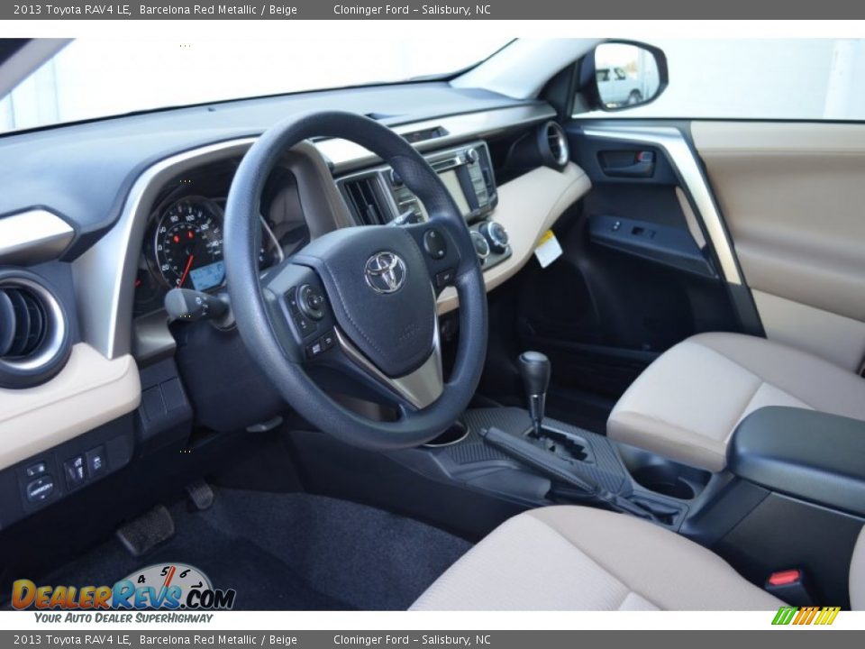 Beige Interior - 2013 Toyota RAV4 LE Photo #11