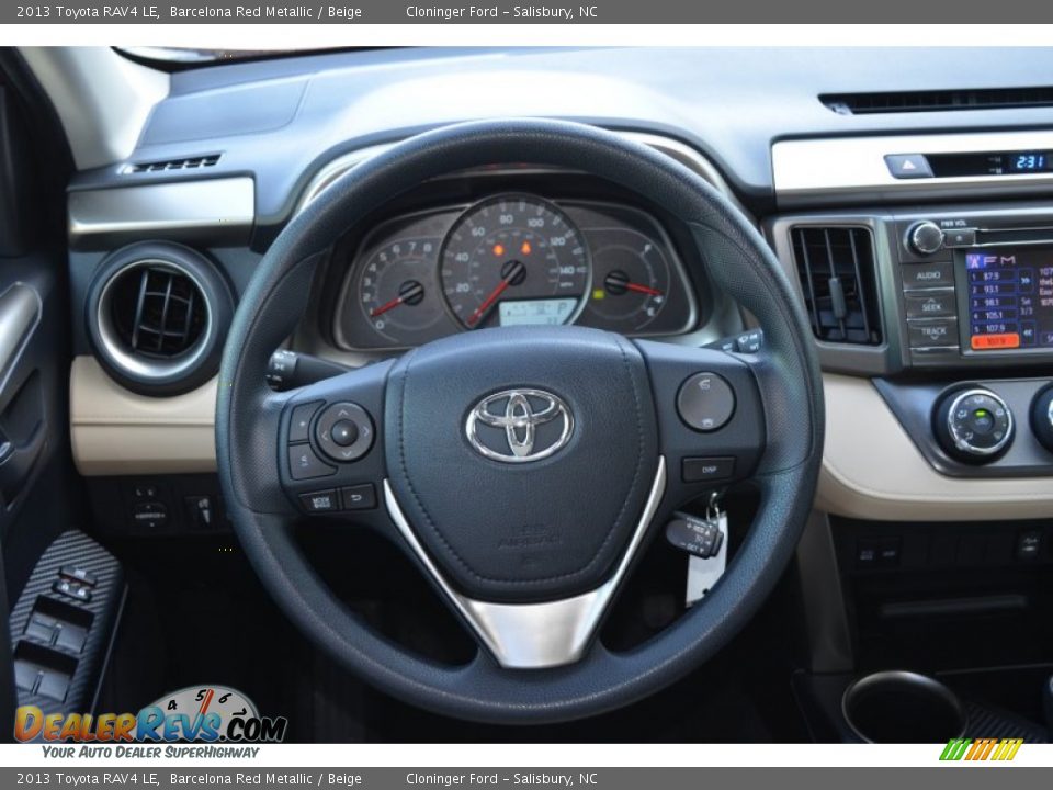 2013 Toyota RAV4 LE Steering Wheel Photo #21