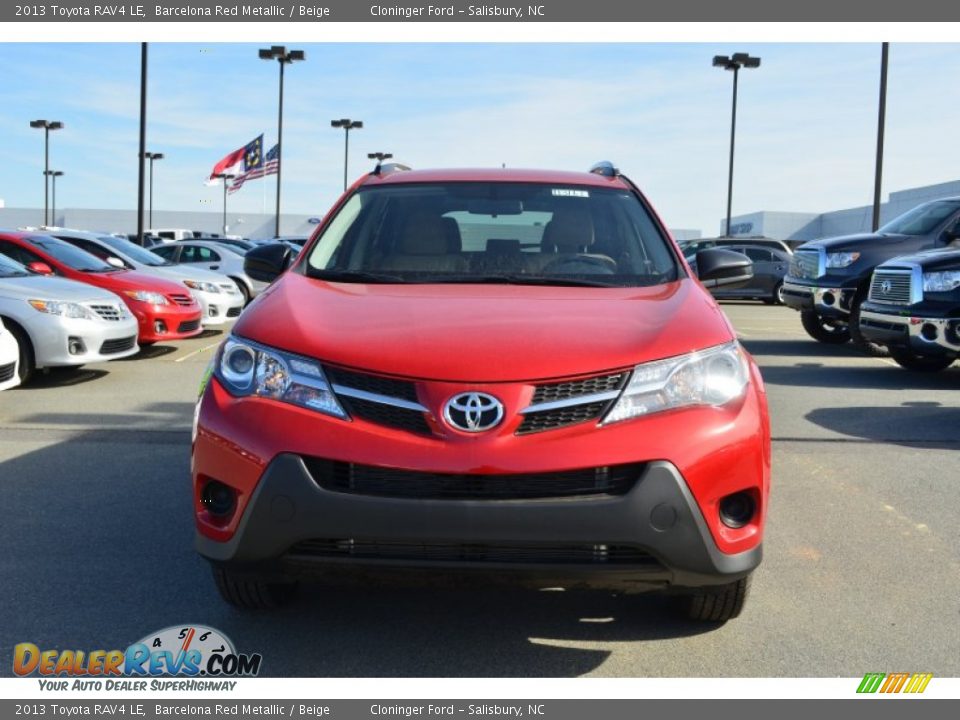 2013 Toyota RAV4 LE Barcelona Red Metallic / Beige Photo #33