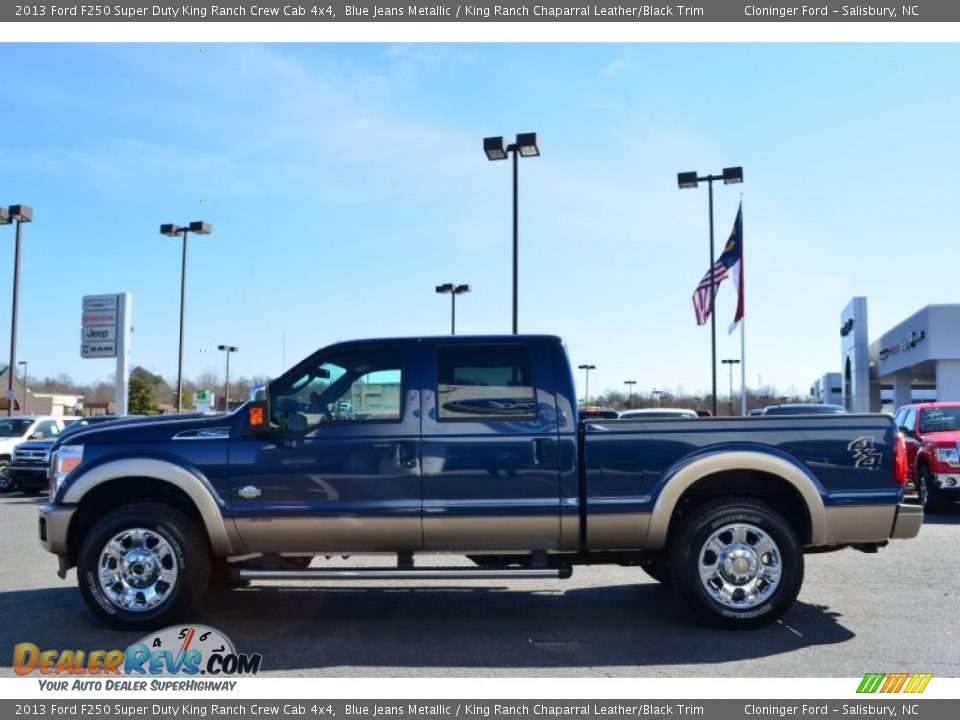 2013 Ford F250 Super Duty King Ranch Crew Cab 4x4 Blue Jeans Metallic / King Ranch Chaparral Leather/Black Trim Photo #5