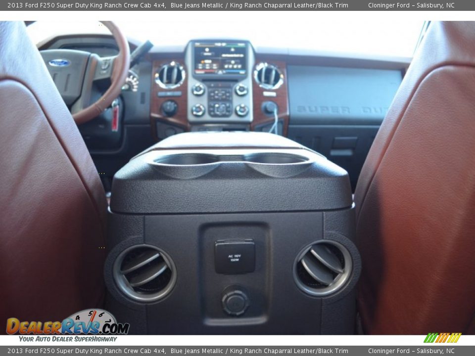 2013 Ford F250 Super Duty King Ranch Crew Cab 4x4 Blue Jeans Metallic / King Ranch Chaparral Leather/Black Trim Photo #27