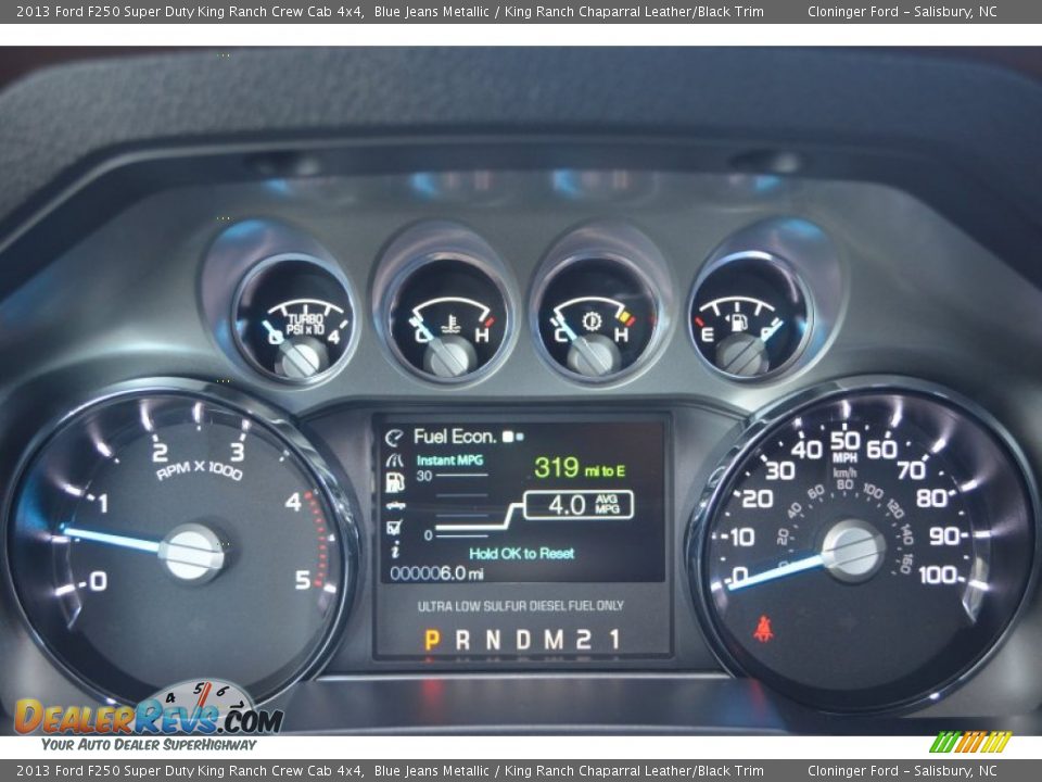 2013 Ford F250 Super Duty King Ranch Crew Cab 4x4 Gauges Photo #35