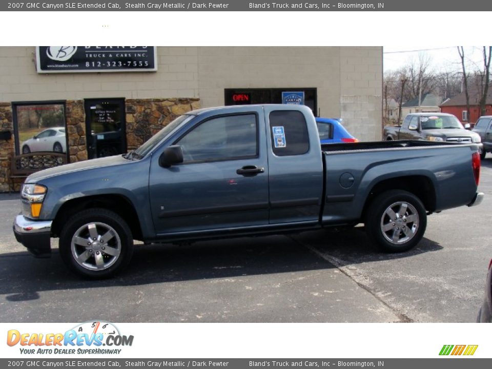 2007 GMC Canyon SLE Extended Cab Stealth Gray Metallic / Dark Pewter Photo #1