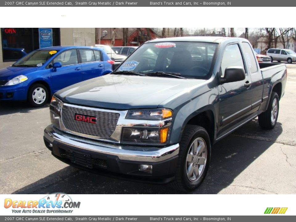 2007 GMC Canyon SLE Extended Cab Stealth Gray Metallic / Dark Pewter Photo #2
