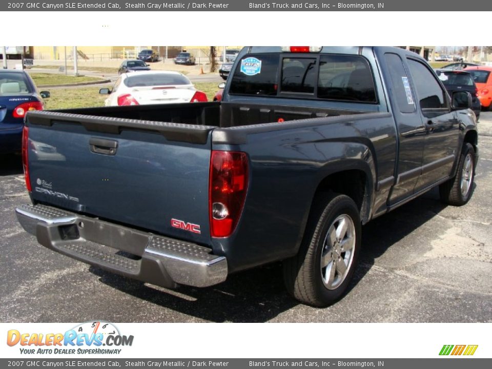 2007 GMC Canyon SLE Extended Cab Stealth Gray Metallic / Dark Pewter Photo #3