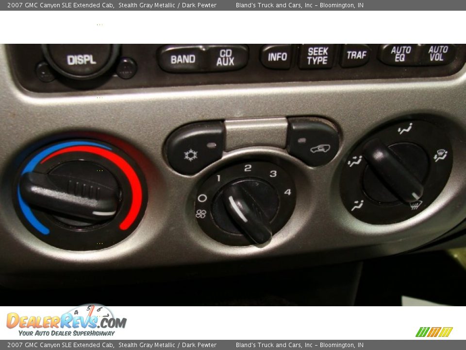2007 GMC Canyon SLE Extended Cab Stealth Gray Metallic / Dark Pewter Photo #7