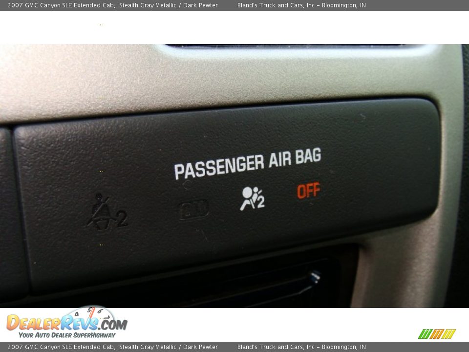 2007 GMC Canyon SLE Extended Cab Stealth Gray Metallic / Dark Pewter Photo #8