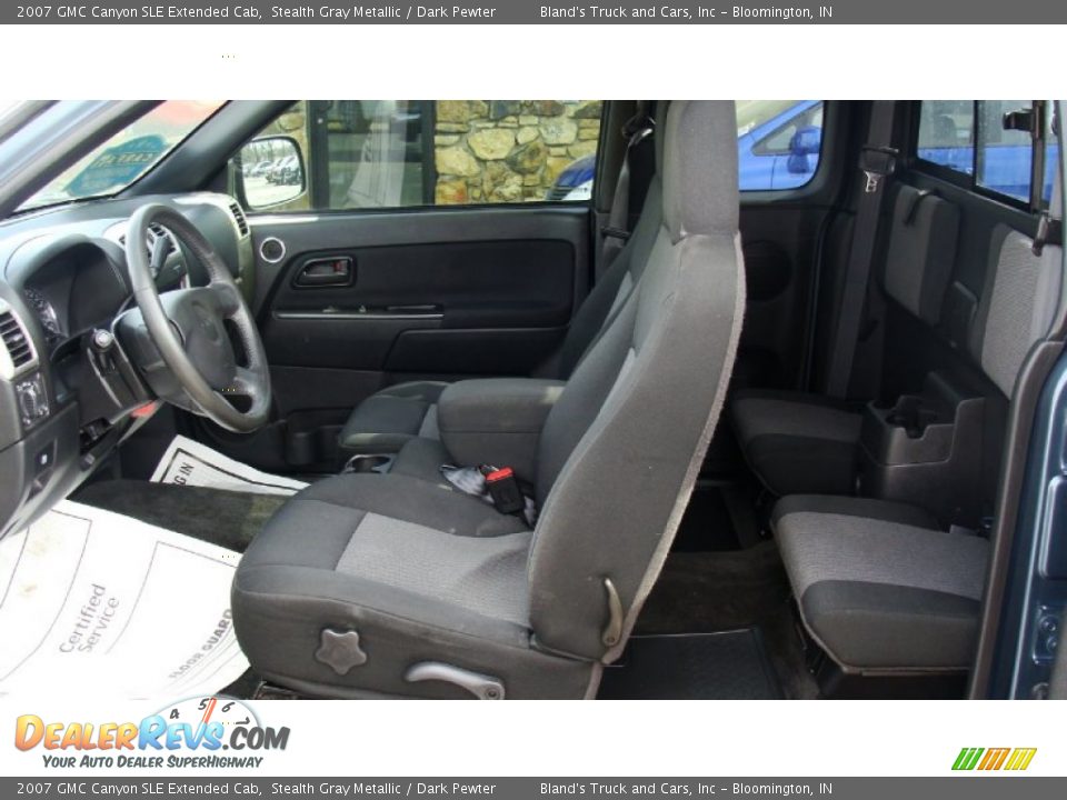 2007 GMC Canyon SLE Extended Cab Stealth Gray Metallic / Dark Pewter Photo #13