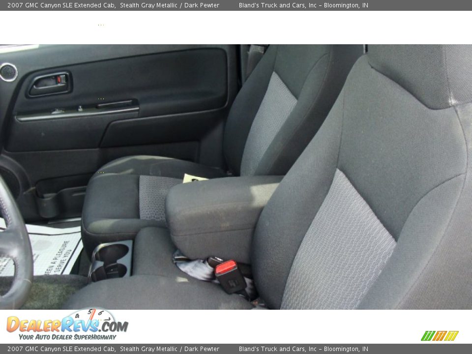2007 GMC Canyon SLE Extended Cab Stealth Gray Metallic / Dark Pewter Photo #14