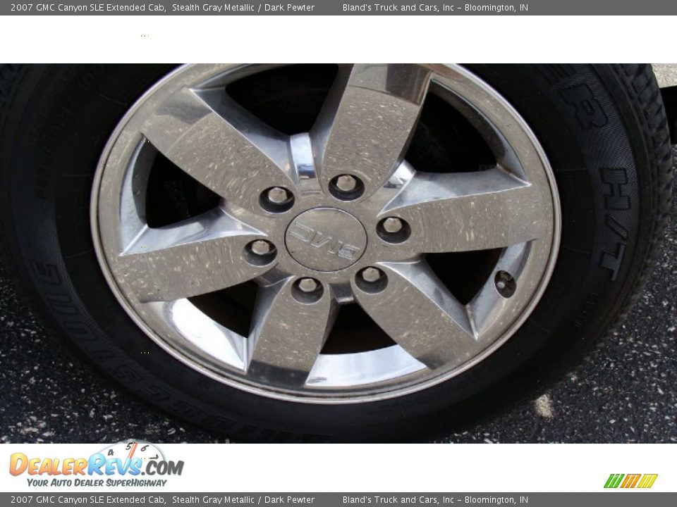 2007 GMC Canyon SLE Extended Cab Stealth Gray Metallic / Dark Pewter Photo #16