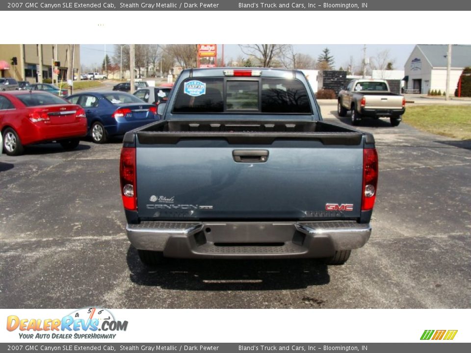 2007 GMC Canyon SLE Extended Cab Stealth Gray Metallic / Dark Pewter Photo #20