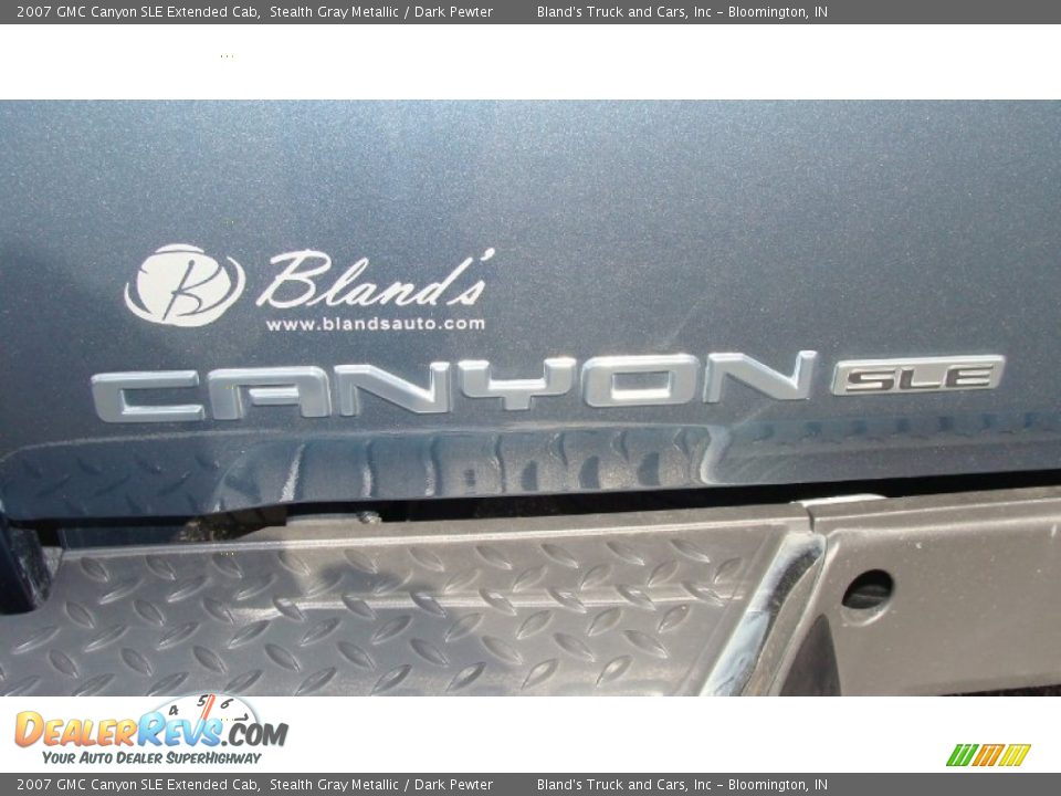 2007 GMC Canyon SLE Extended Cab Stealth Gray Metallic / Dark Pewter Photo #22