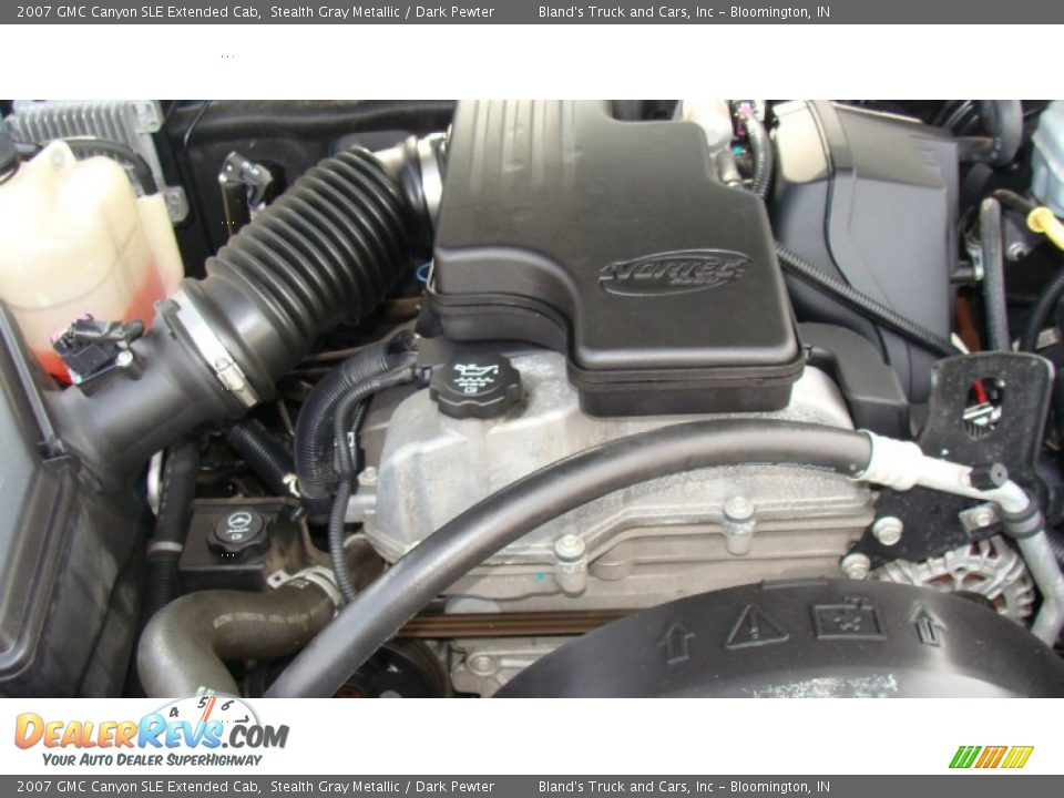 2007 GMC Canyon SLE Extended Cab Stealth Gray Metallic / Dark Pewter Photo #24