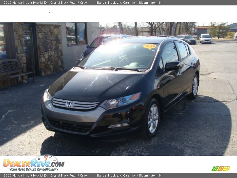 2010 Honda Insight Hybrid EX Crystal Black Pearl / Gray Photo #2
