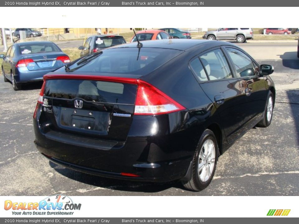 2010 Honda Insight Hybrid EX Crystal Black Pearl / Gray Photo #3