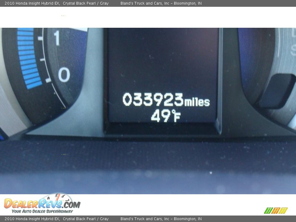 2010 Honda Insight Hybrid EX Crystal Black Pearl / Gray Photo #4