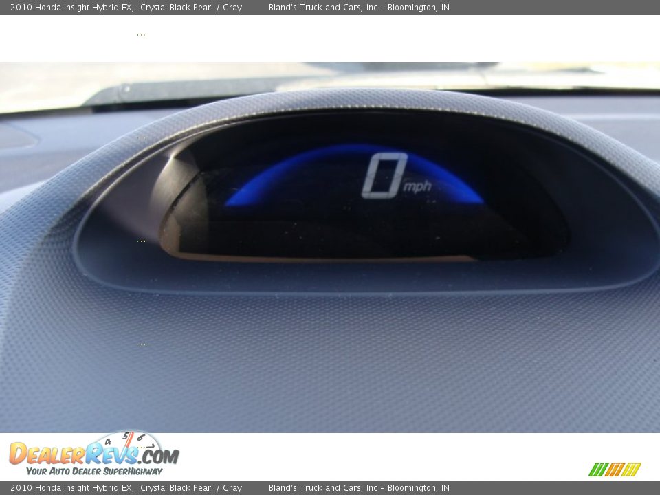 2010 Honda Insight Hybrid EX Crystal Black Pearl / Gray Photo #6