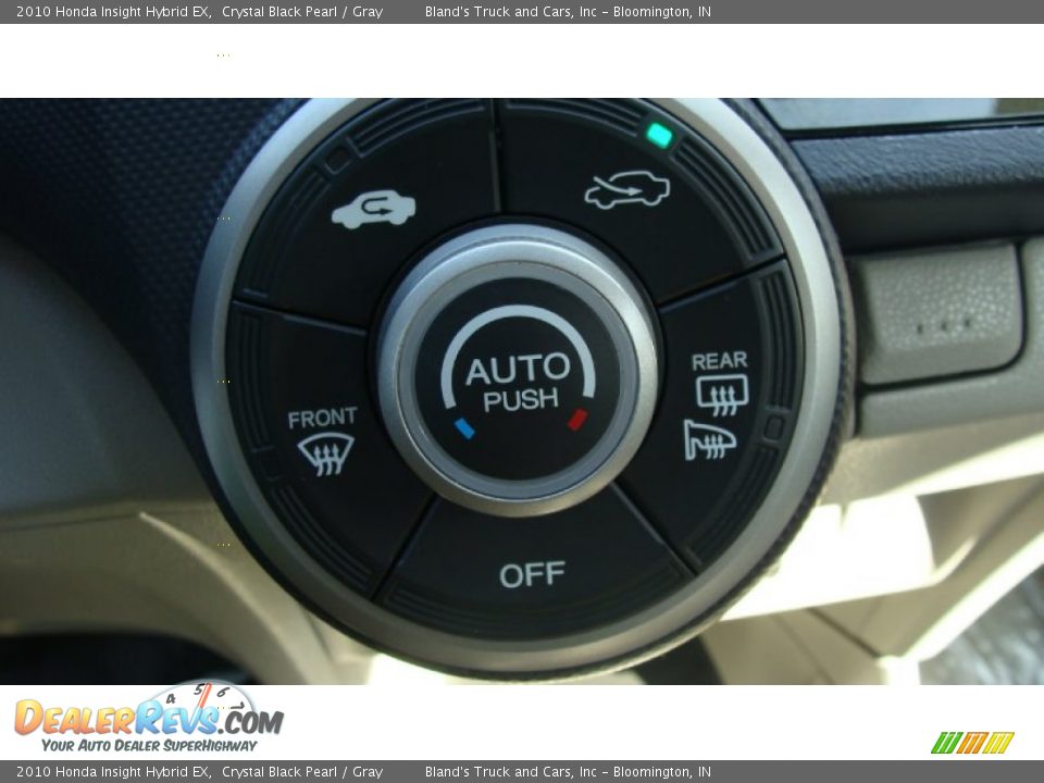 2010 Honda Insight Hybrid EX Crystal Black Pearl / Gray Photo #7