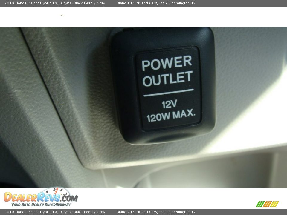 2010 Honda Insight Hybrid EX Crystal Black Pearl / Gray Photo #9