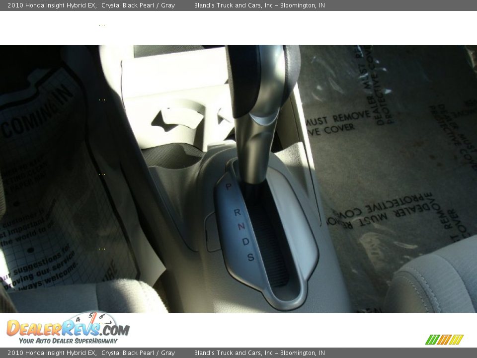 2010 Honda Insight Hybrid EX Crystal Black Pearl / Gray Photo #11