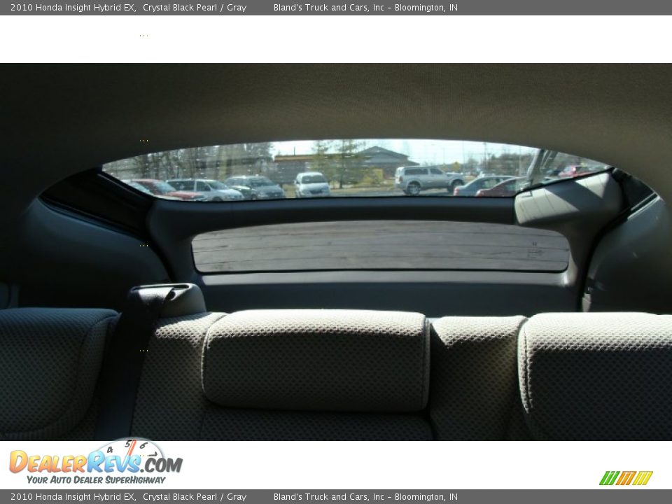 2010 Honda Insight Hybrid EX Crystal Black Pearl / Gray Photo #12