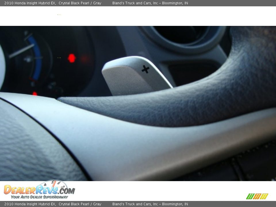 2010 Honda Insight Hybrid EX Crystal Black Pearl / Gray Photo #18