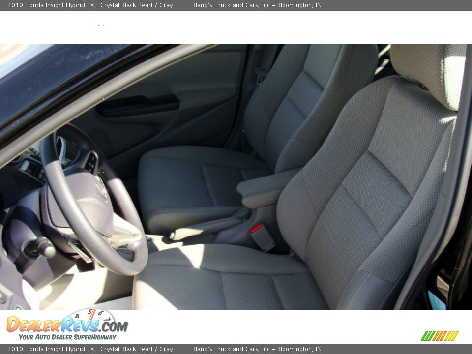 2010 Honda Insight Hybrid EX Crystal Black Pearl / Gray Photo #22