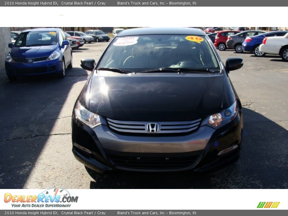 2010 Honda Insight Hybrid EX Crystal Black Pearl / Gray Photo #28