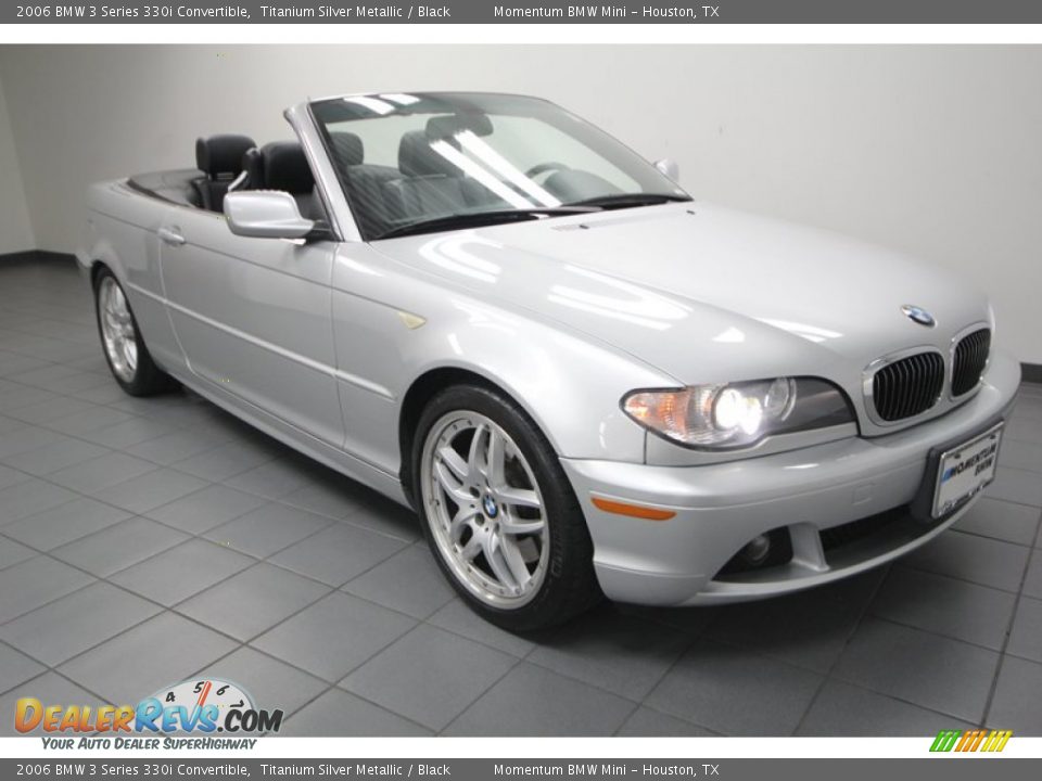 2006 BMW 3 Series 330i Convertible Titanium Silver Metallic / Black Photo #1