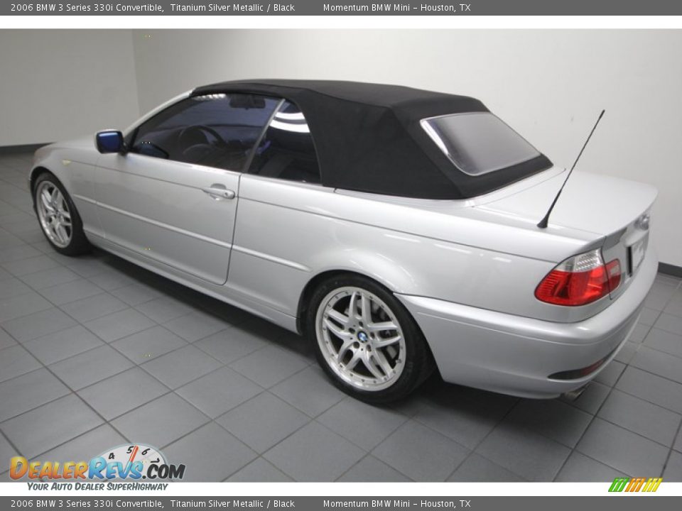 2006 BMW 3 Series 330i Convertible Titanium Silver Metallic / Black Photo #5