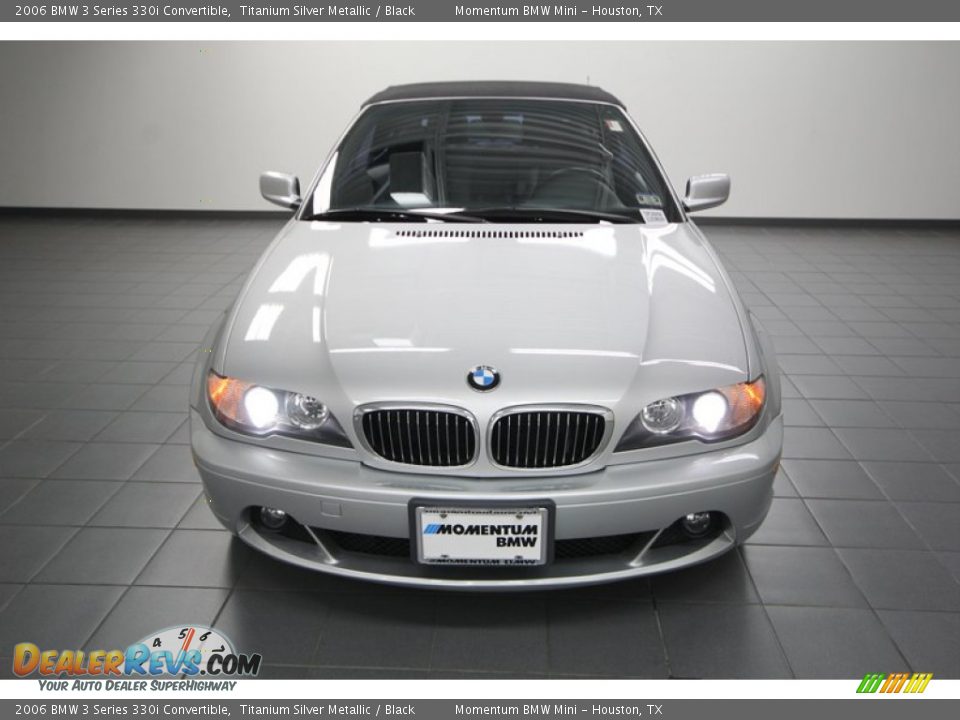 2006 BMW 3 Series 330i Convertible Titanium Silver Metallic / Black Photo #6