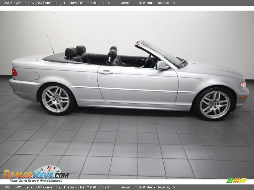 2006 BMW 3 Series 330i Convertible Titanium Silver Metallic / Black Photo #7