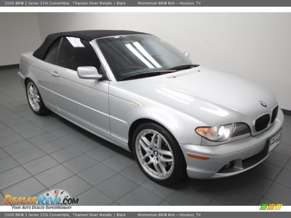 2006 BMW 3 Series 330i Convertible Titanium Silver Metallic / Black Photo #9