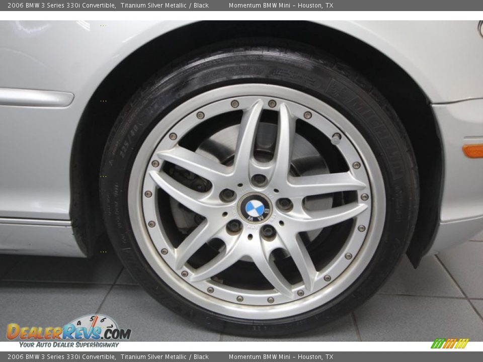 2006 BMW 3 Series 330i Convertible Titanium Silver Metallic / Black Photo #11