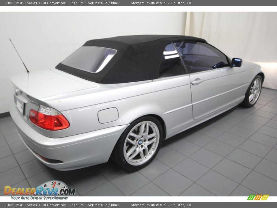2006 BMW 3 Series 330i Convertible Titanium Silver Metallic / Black Photo #12